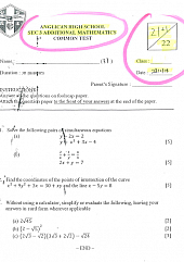 Sec 3 A-Maths Topical test Jan 2014